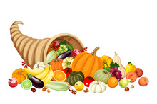 A full shot of a cornucopia

AI-generated content may be incorrect.