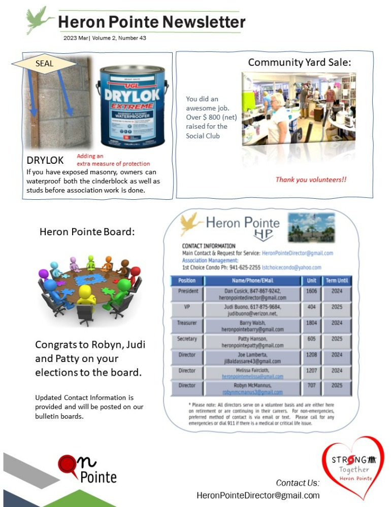 Heron Pointe Condominium Association Community in Lake Suzy, FL