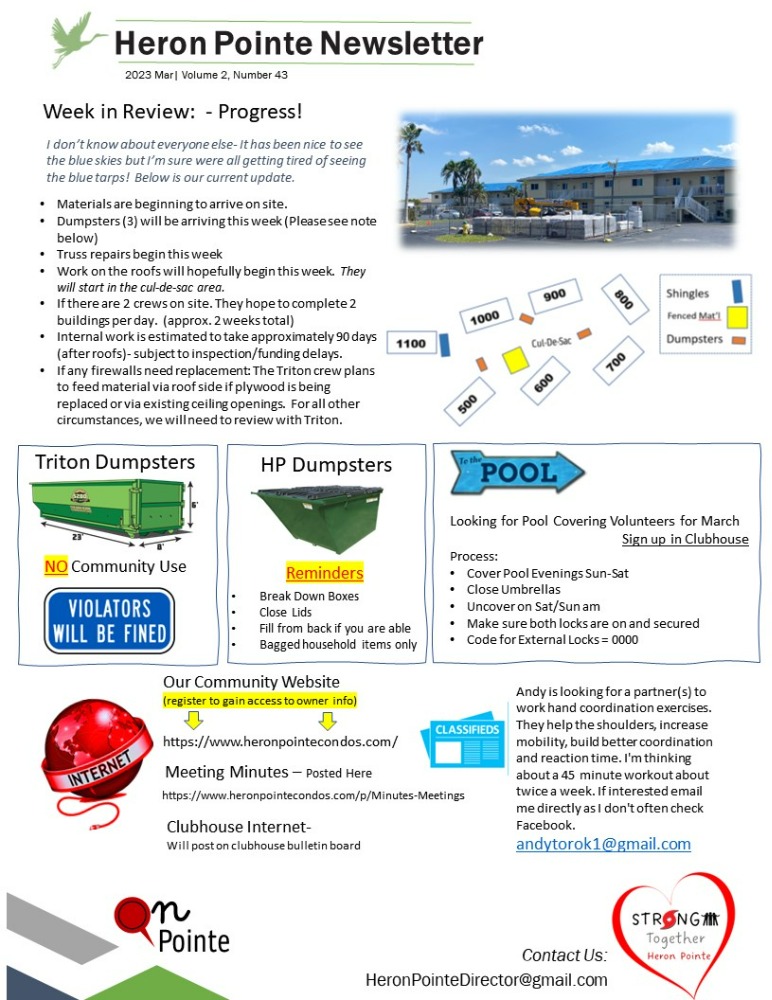 Heron Pointe Condominium Association Community in Lake Suzy, FL