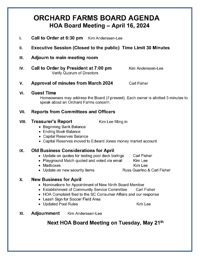 Orchard Farms HOA HOA in Simpsonville, SC