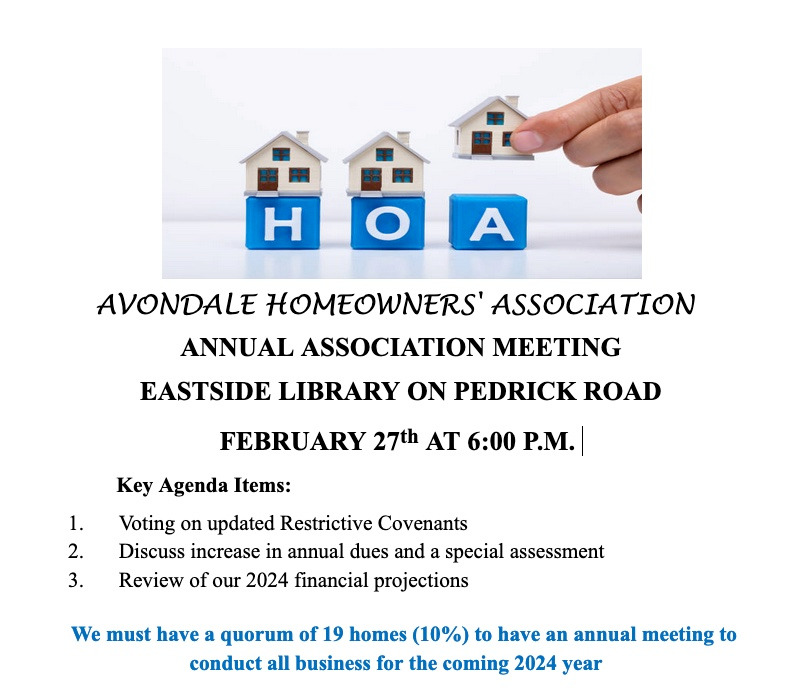 Avondale Homeowners Association HOA in Tallahassee, FL