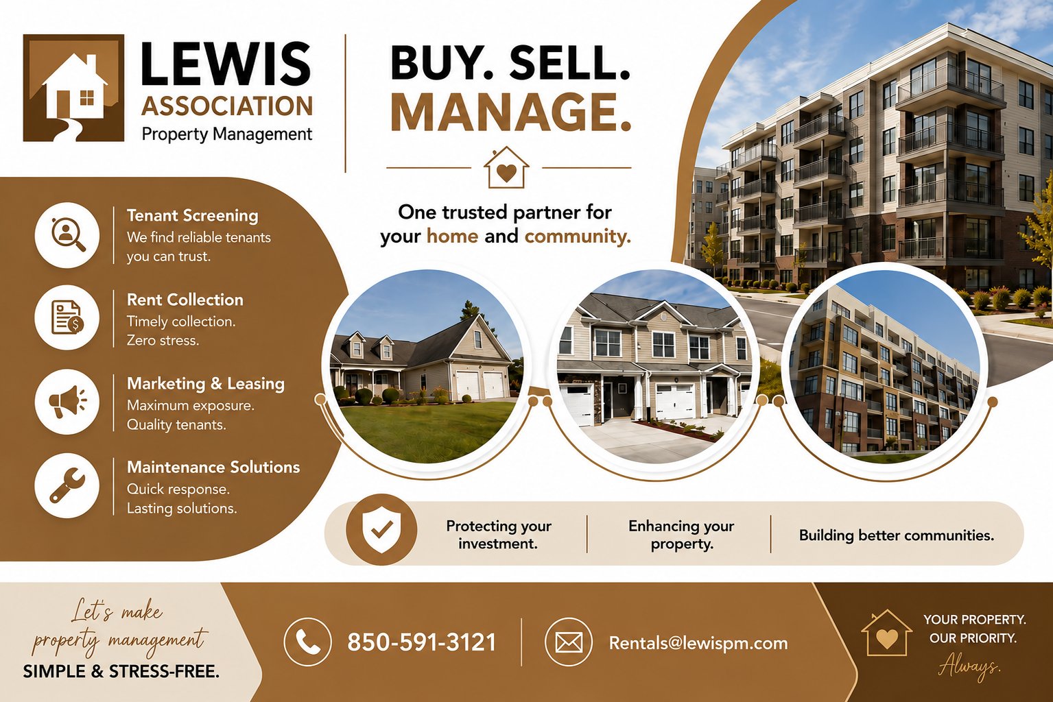 Lewis Property Management Postcard