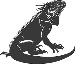 Iguana Silhouette Vector Art, Icons ...