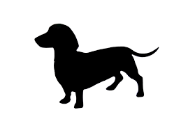 Dachshund Dog Silhouette vinyl car ...