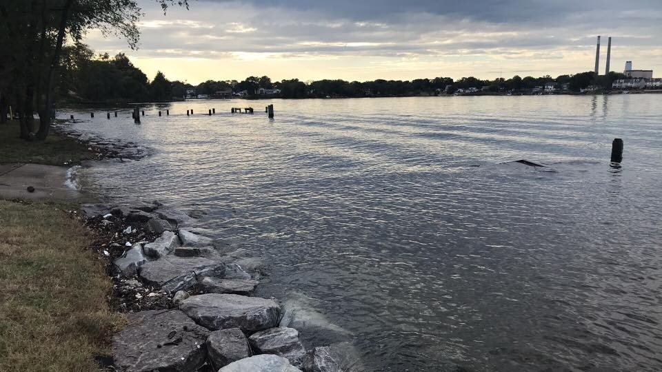 Riviera Beach park at sunset